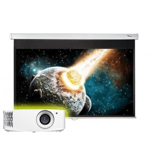 Optoma UHD38 4K UHD + Pantalla Electrica 120" Optoma